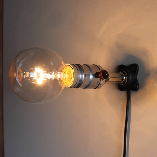 電気工事不要】USAヴィンテージソケットミニブラケットライト銀色