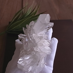 アーカンソー産クラスター　クリスタル 虹入り　水晶 278ｇ 10枚目の画像