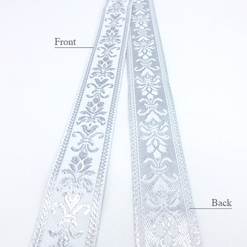 アンティークバロック調 刺繍ジャガードリボン20mm×1m リボン・テープ