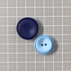 レトロ サークル ボタン ブルー ネイビー ピンク 24mm・21mm 6個セット ao-596 4枚目の画像
