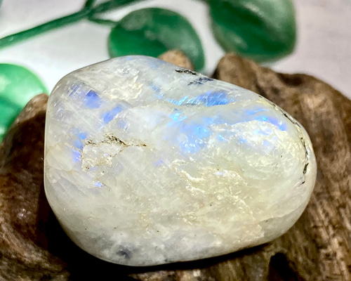 宇宙エネルギー】ホワイト ラブラドライト タンブル レインボー 天然石