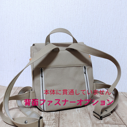 帆布×本革ミニリュック(キャメル) リュック・バックパック 帆布×本革ミニリュック(キャメル) リュック・バックパック