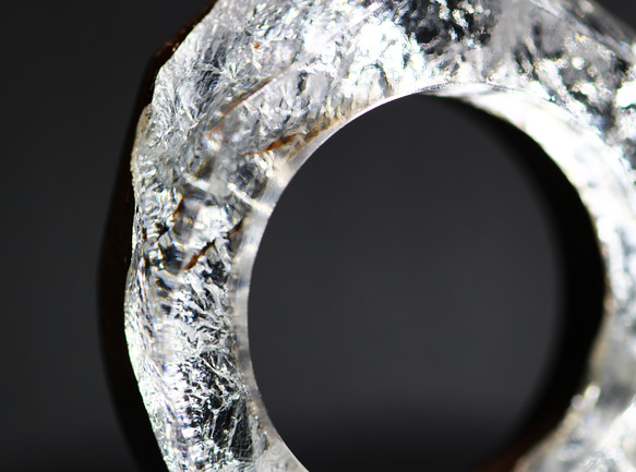 【送料無料】Wood Resin Ring/Silver ～ウッドレジンリング～ 3枚目の画像