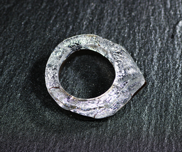 【送料無料】Wood Resin Ring/Silver ～ウッドレジンリング～ 7枚目の画像