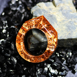 【送料無料】Wood Resin Ring/Copper ～ウッドレジンリング～ 1枚目の画像