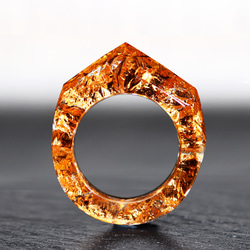 【送料無料】Wood Resin Ring/Copper ～ウッドレジンリング～ 2枚目の画像