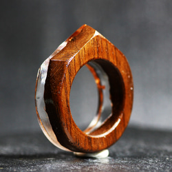 [免運費] 木質樹脂戒指/銅 ~木質樹脂戒指~ 第5張的照片