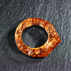 【送料無料】Wood Resin Ring/Copper ～ウッドレジンリング～ 7枚目の画像