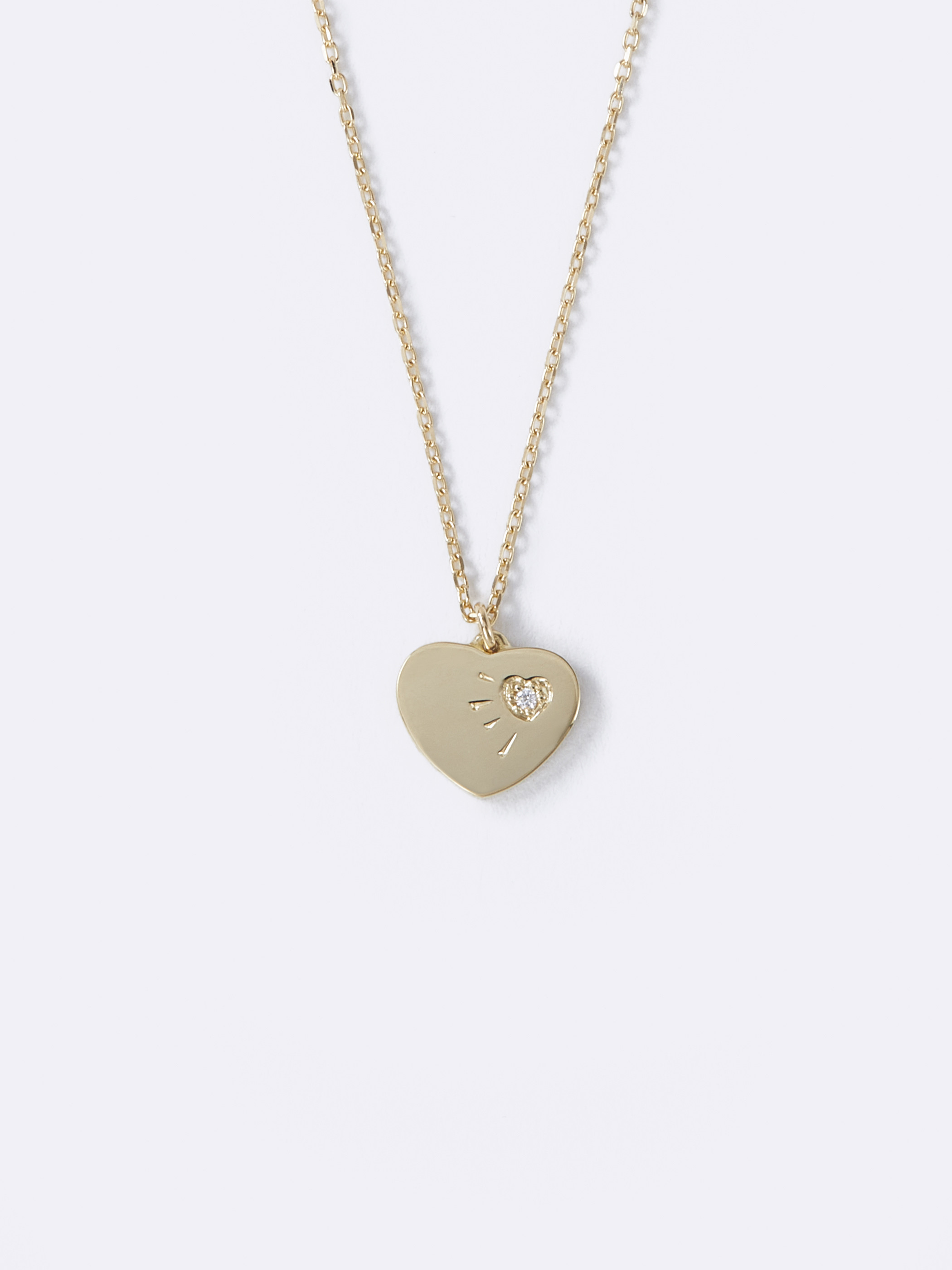 Luck Heart Necklace K18