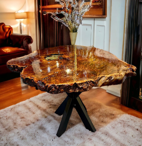 天然木の高級座卓（一枚板、匠職人の希少品）