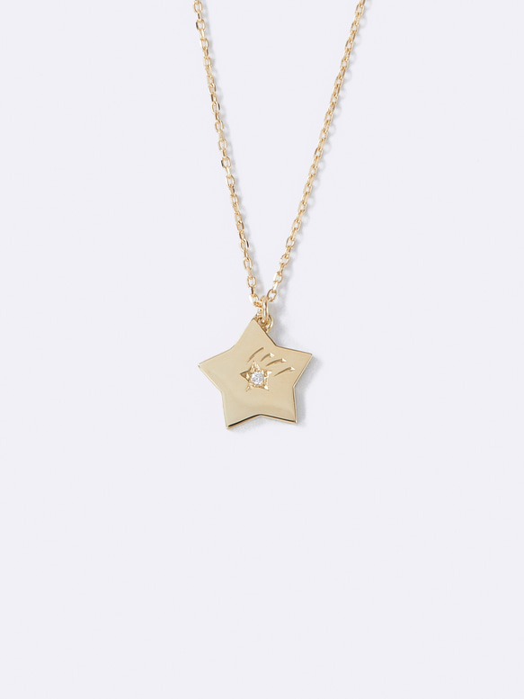 Luck Star Necklace K18 1枚目の画像