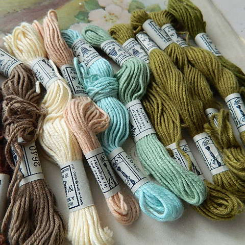DMC & Dollfus-Mieg 刺繍糸セット　アンティーク　ビンテージ フランスヴィンテージ DMCコットン刺繍糸11本セット Dollfus-Mieg & Co