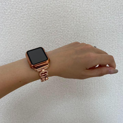 Apple Watch ハートベルト ローズゴールド 6枚目の画像