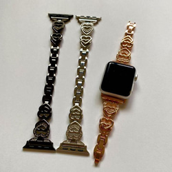 Apple Watch ハートベルト ローズゴールド 9枚目の画像
