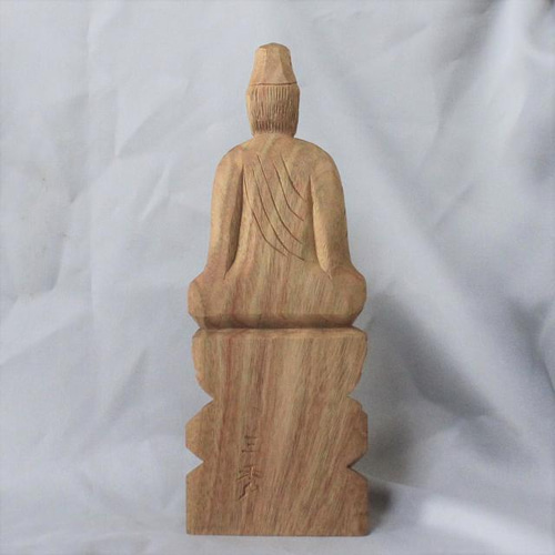 仏像 円空仏 木彫 金剛界大日如来坐像(高さ:30cm 着色)【受注 仏像 円空仏 木彫 金剛界大日如来坐像(高さ:30cm 着色)【受注