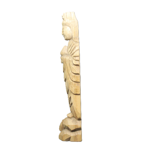 円空仏　弁財天 受注製作：弁財天立像（高さ：25cm）仏像 円空仏 摸刻 木彫（納期30日