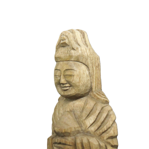 受注製作：弁財天立像（高さ：25cm）仏像 円空仏 摸刻 木彫