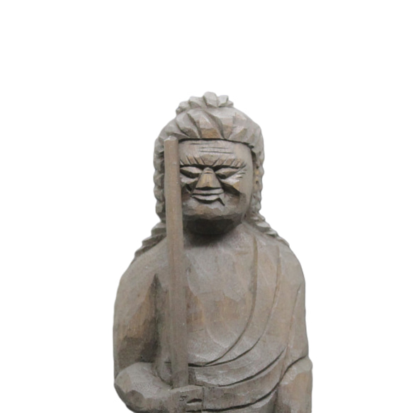 仏像 不動明王立像（11cm) 木彫 円空仏 摸刻