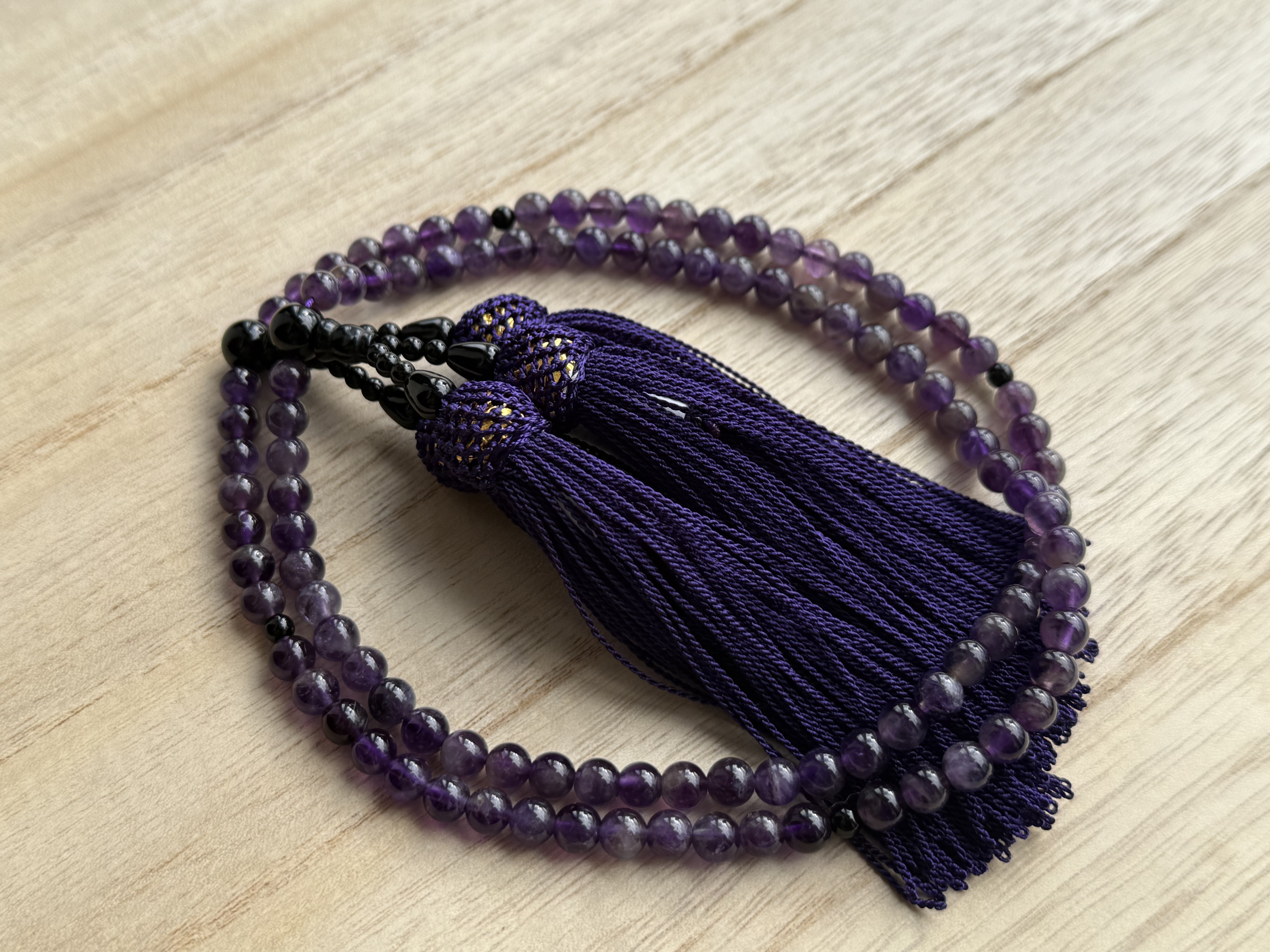 全宗派共通 108珠 本式念珠 アメジスト 数珠