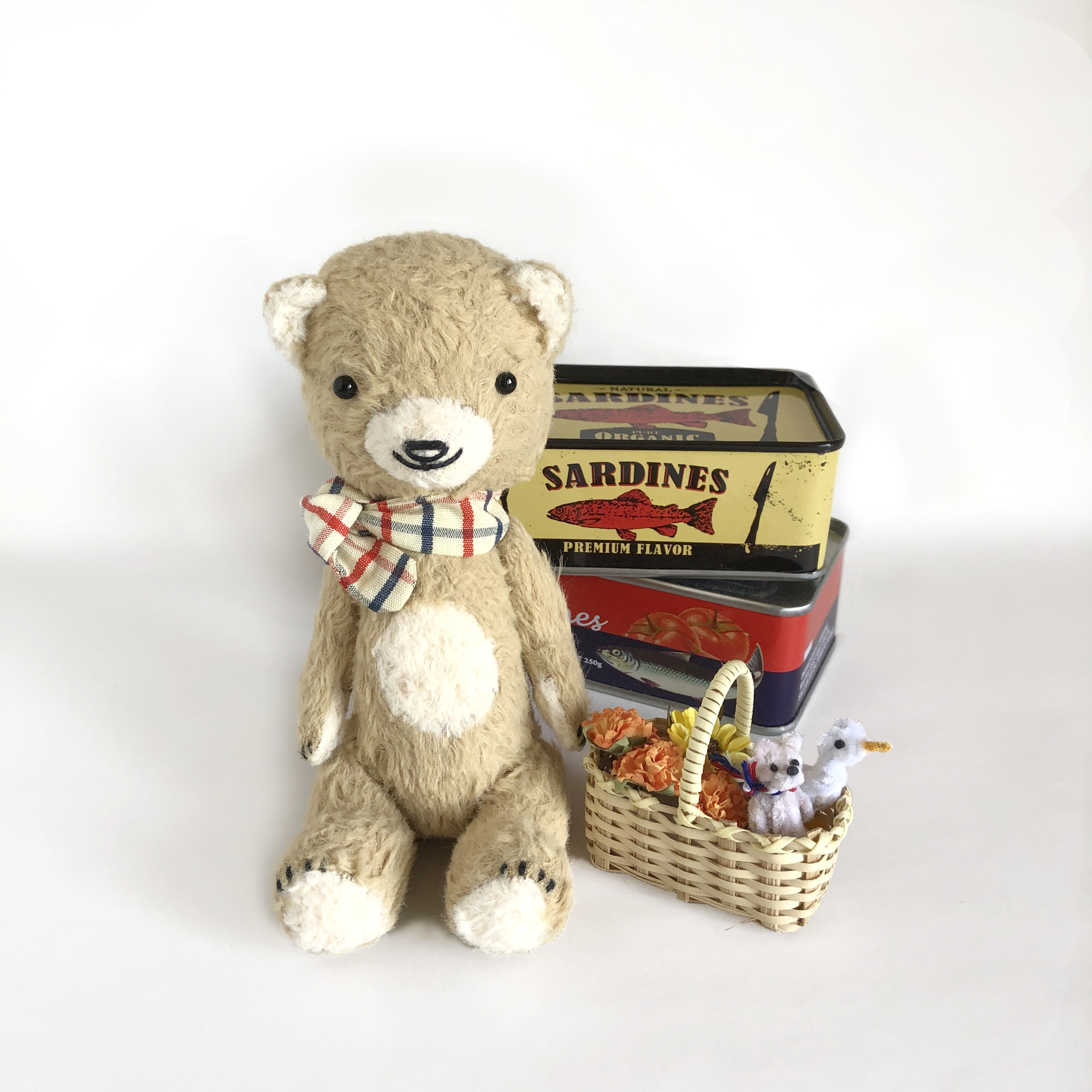 Tree nuts bear☆テディベア ちびっ子ベアさん（モカ&クリーム