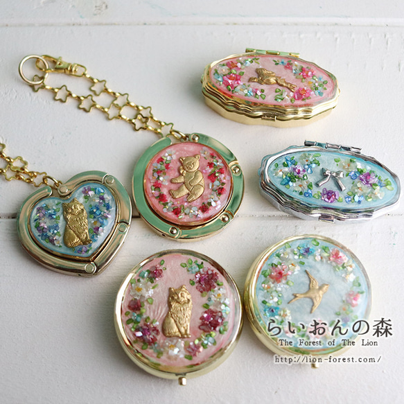 Mori no Hanabatake Bag Hanger (貓/天藍/心形) 第6張的照片