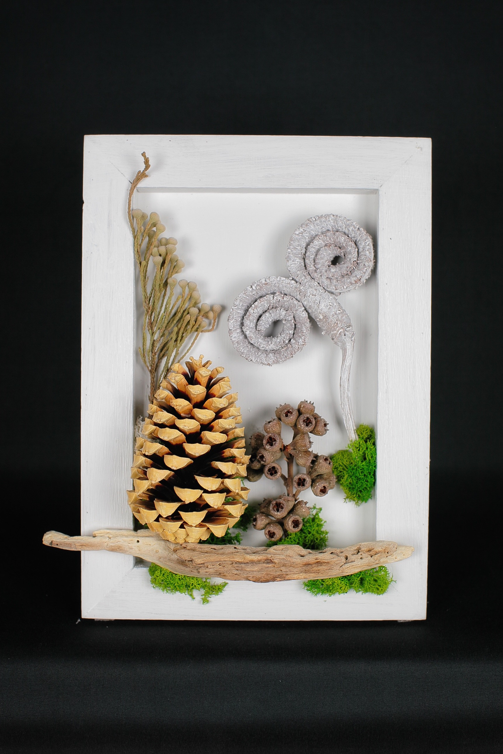 ☆母の日やギフトにオススメ☆《ドライフラワーアートパネル　FAP-0010》 with流木シリーズ 4,510円