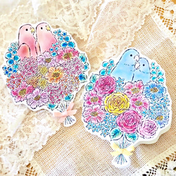 賀卡 Kotori Bouquet-Parrotlet 2PC SET 第4張的照片