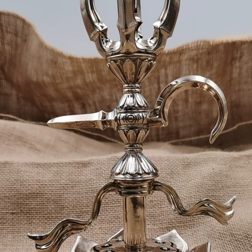 仏教美術 法器 五鈷金剛鉤 杵 青銅製 密教パワー 法具 19cm 仏教美術 法器 五鈷金剛鉤 杵 青銅製 密教パワー 法具 19cm
