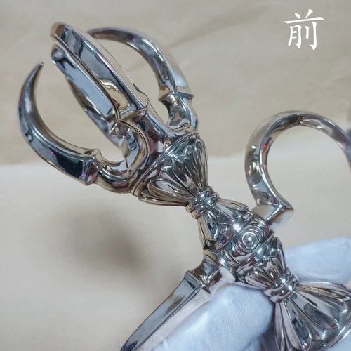 仏教美術 法器 五鈷金剛鉤 杵 青銅製 密教パワー 法具 19cm