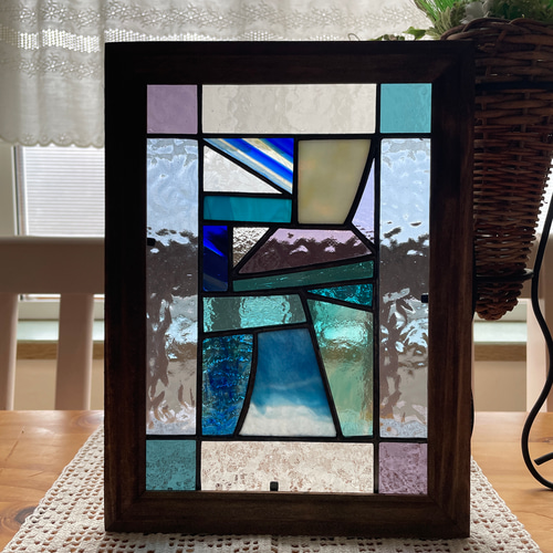 ヒート ステンドグラスパネル カラフルモザイクパネル(1139)1259値下げ