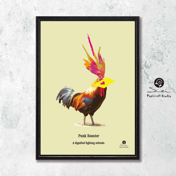 オリジナルポスター　アート　seiで検索　誕生日プレゼント　結婚祝い　ファンタジック　おもしろい　鳥 ｃ-310 3枚目の画像