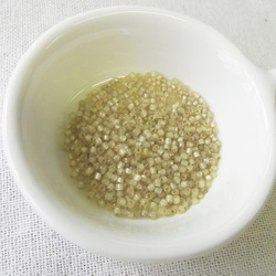 カットビーズ　アンティークアイボリー 4枚目の画像