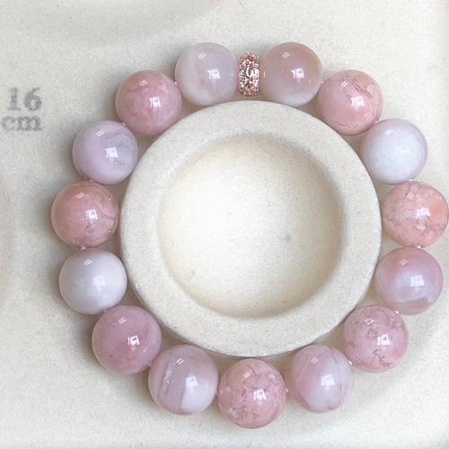 天然石ブレスレット ピンクアラシャンシリカ ブレスレット ねぇねぇ