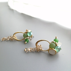 mint green ピアス 6枚目の画像