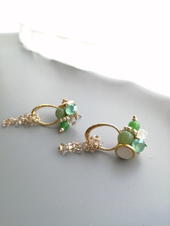 mint green ピアス 6枚目の画像