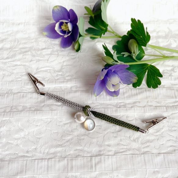 羽織紐【慈雨】 羽織留 ストールクリップ 帯留め 春原こま 通販