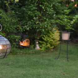 ガーデンライト 吊下げ式 8Ｋ-200 吊り金具なし ステンドグラス ガーデンランプ 庭園灯 外灯  ガーデニング 雑貨 10枚目の画像