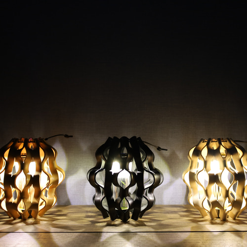 monokuro_______.　ハニカムシェード ハニカムシェード #001【ゴールゼロ、ミニマライト、ペンダントライト