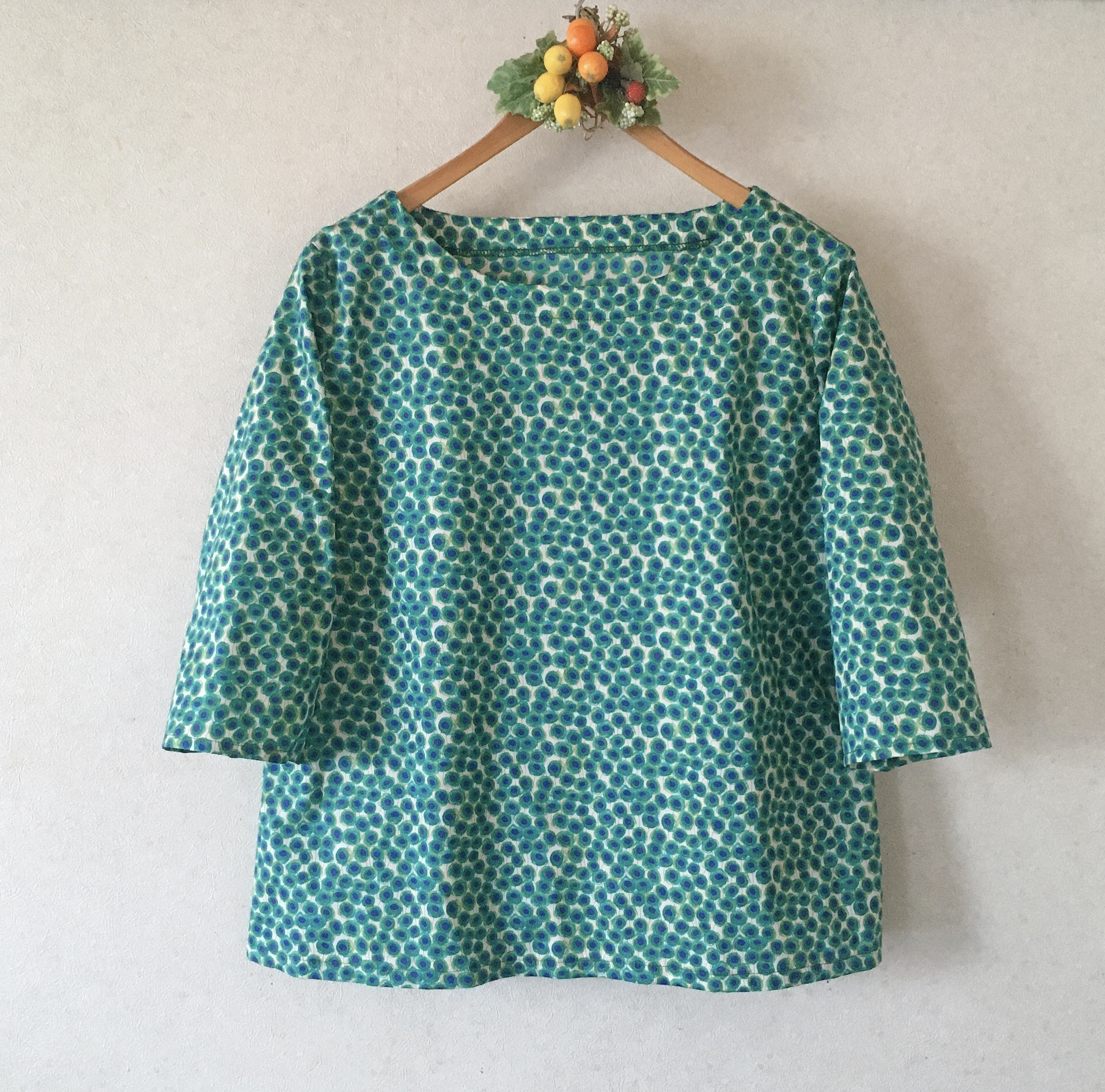 極美品 Parkes リバティ柄【ザンジー・サンビーム】長袖ブラウス