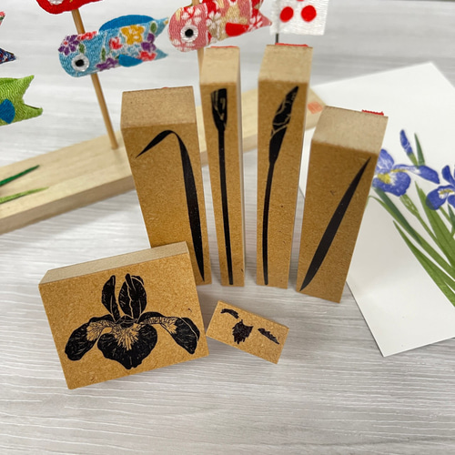 こどもの日に】菖蒲セット はんこ・スタンプ hanya kissho 通販