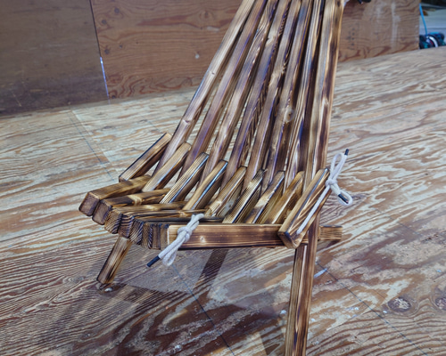 デコボコ地面対応!! 折りたたみイス 『フォールディングチェア S