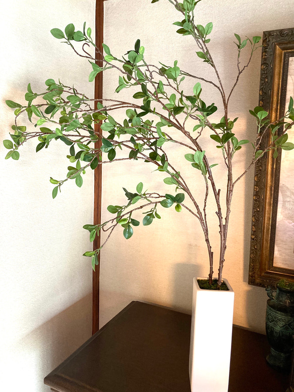 光触媒　人工観葉植物　ウォールグリーン　フェイク　フラワー　ドウダン花器付 2枚目の画像