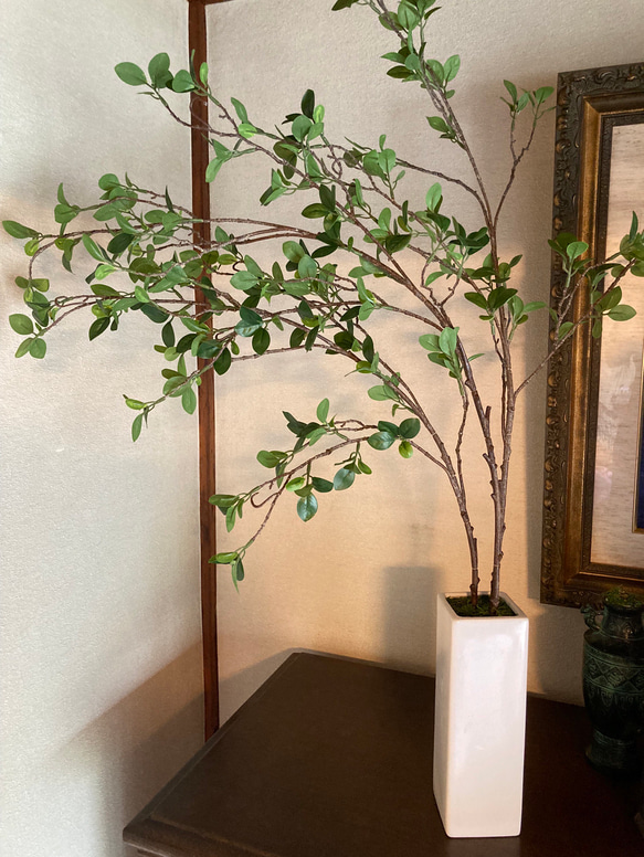 光触媒　人工観葉植物　ウォールグリーン　フェイク　フラワー　ドウダン花器付 7枚目の画像