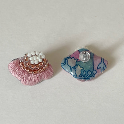 花いろ　ピアス/刺繍ピアス 5枚目の画像