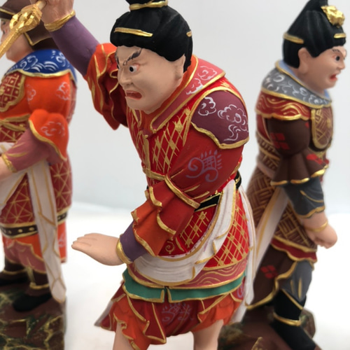総柘植材 精密細工 古美術 時代木彫 仏教美術 薬師12神将像一式 珍品 総柘植材 精密細工 古美術 時代木彫 仏教美術 薬師12神将像