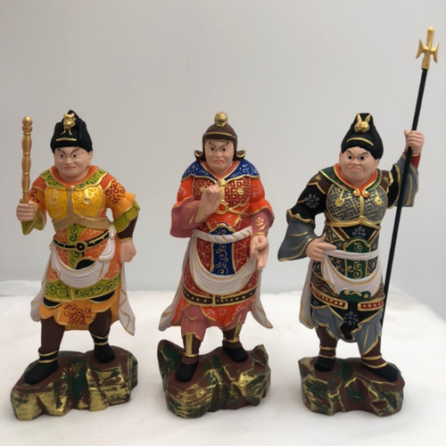 総柘植材 精密細工 古美術 時代木彫 仏教美術 薬師12神将像一式 超貴重！仏師彫刻の総柘植材精密細工の時代木彫！薬師十二神将像一式