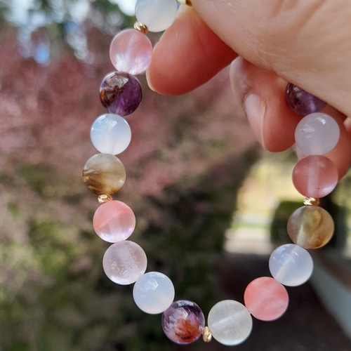 ユッキー様おまとめカラフルカルセドニー　ブレスレット　10-40 ユッキー様おまとめカラフルカルセドニー ブレスレット 10-40 ユッキー