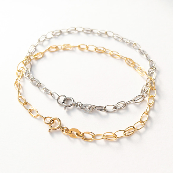 K18YG チェーンブレスレット #05 <Bracelet_K18(750) YellowGold Chain#05> 9枚目の画像