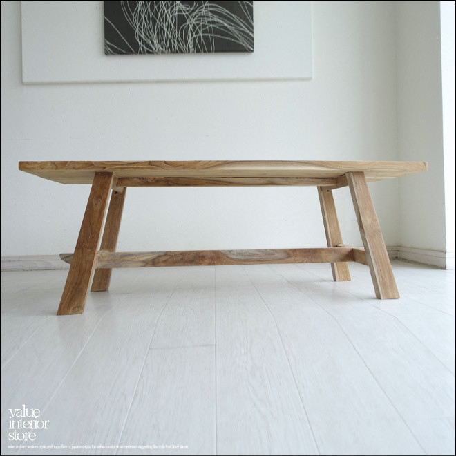 チーク無垢材 ベンチBanc/N 長椅子 ダイニングベンチ 一枚板 ナチュラル 椅子 イス 無垢材ベンチ 木製ベンチ