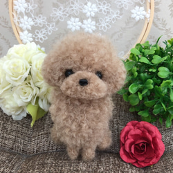 羊毛フェルト トイプードル（ミルクティーちゃん） 羊毛フェルト